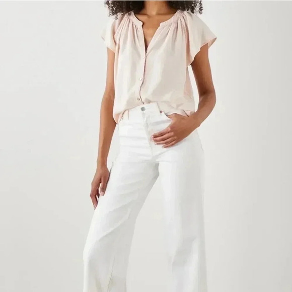 NWT Rails Alena Top Tencel Linen Petal size Medium - Picture 1 of 12